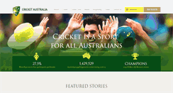 Desktop Screenshot of cricketaustralia.com.au