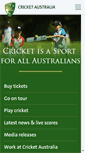 Mobile Screenshot of cricketaustralia.com.au